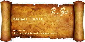 Rafael Zsolt névjegykártya